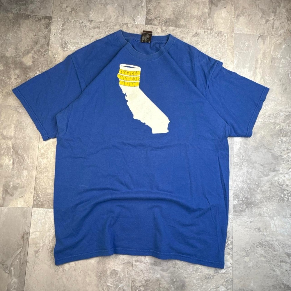 Vintage totally tubular dude California surf graphic T shirt size large